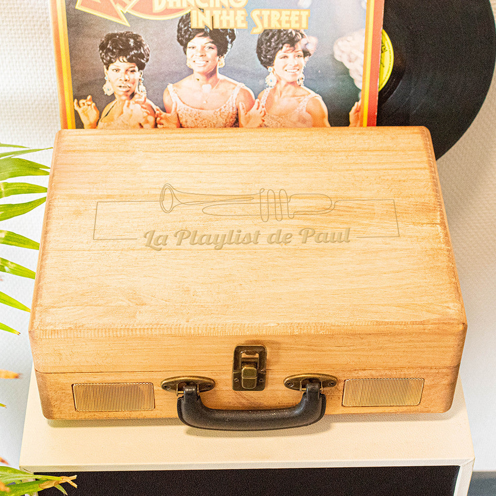 Tourne Disque Jazz à Personnaliser - Vinyle
