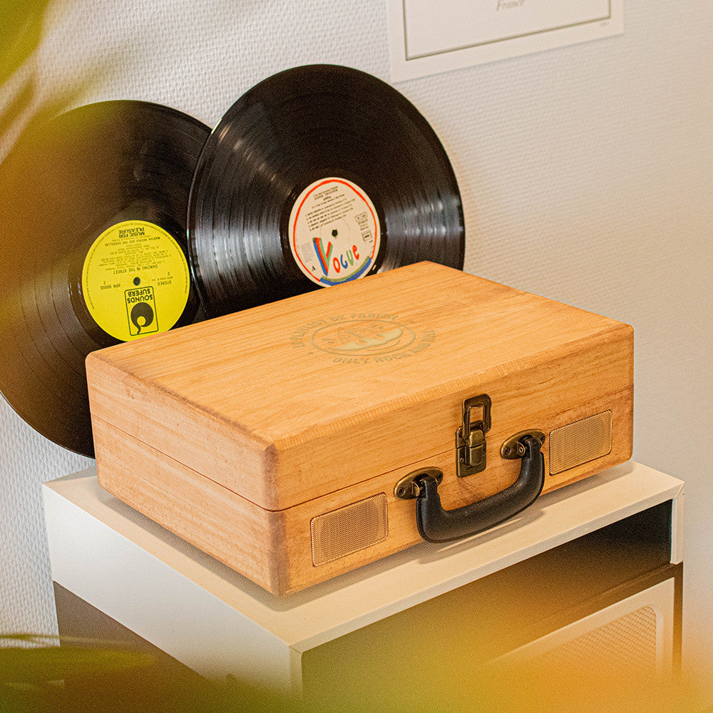 Tourne Disque Rock à Personnaliser - Vinyle