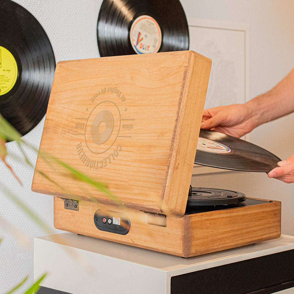 Tourne Disque Vinyle à Personnaliser - Vinyle