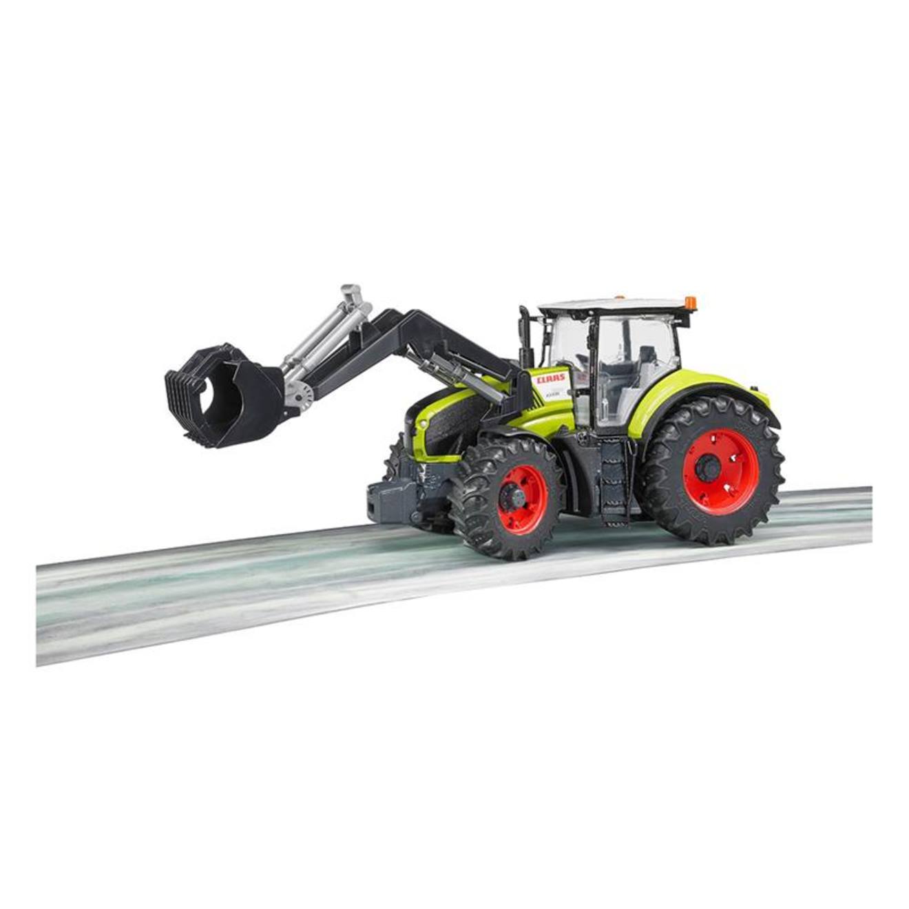 Tracteur claas axion 950 avec chargeur frontal multicolore