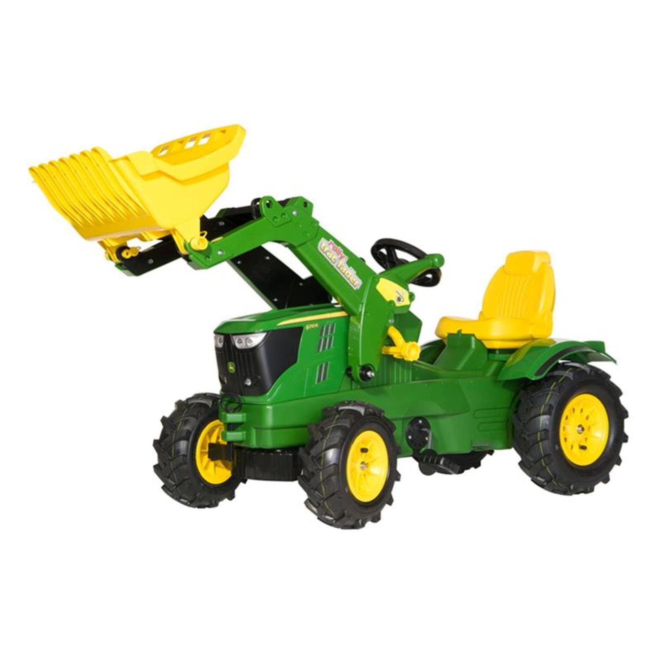 Tracteur farmtrac john deere 6210r vert et jaune