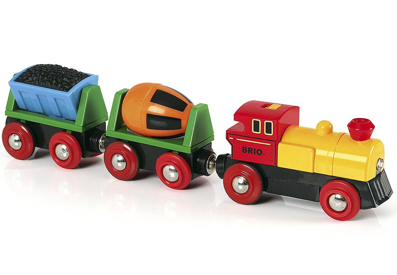 Train de marchandises avec lumière rouge