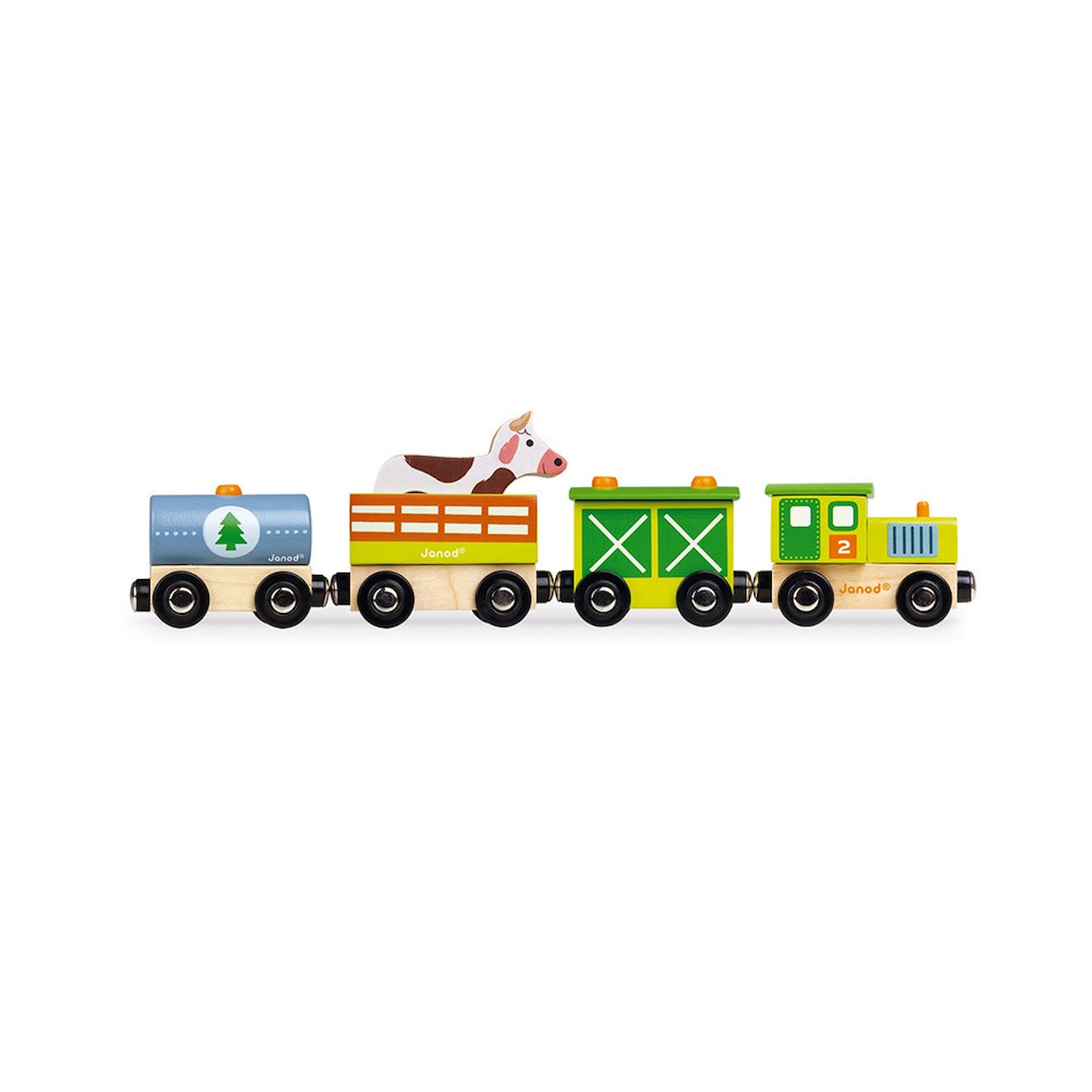 Train ferme story vert