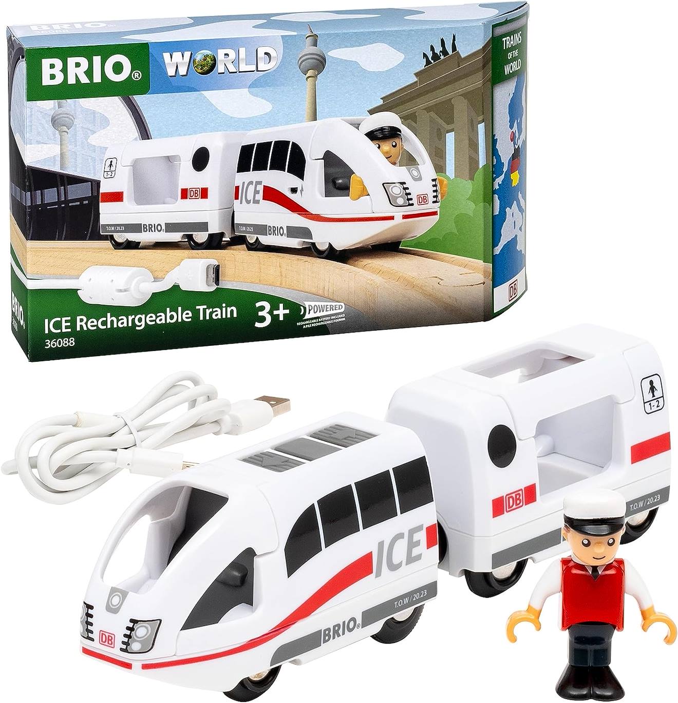 Train ice rechargeable blanc