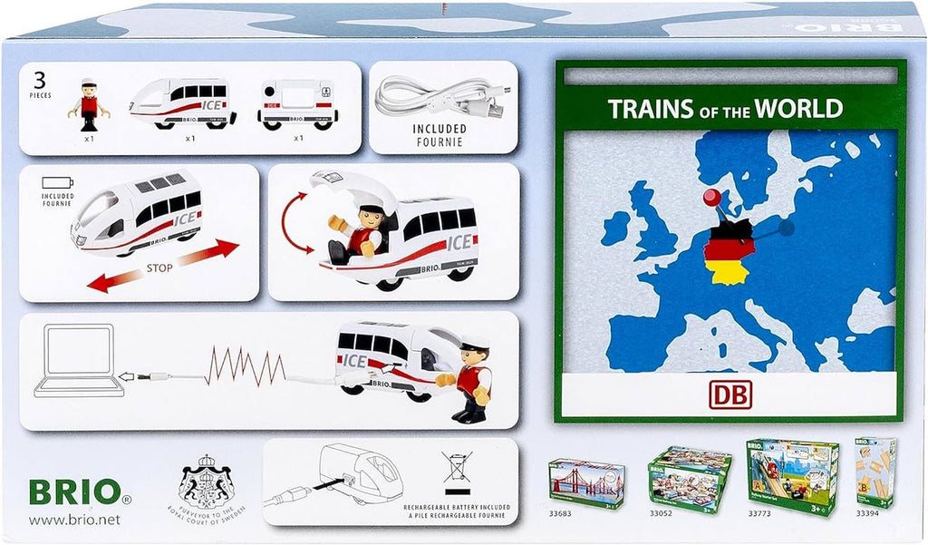 Train ice rechargeable blanc