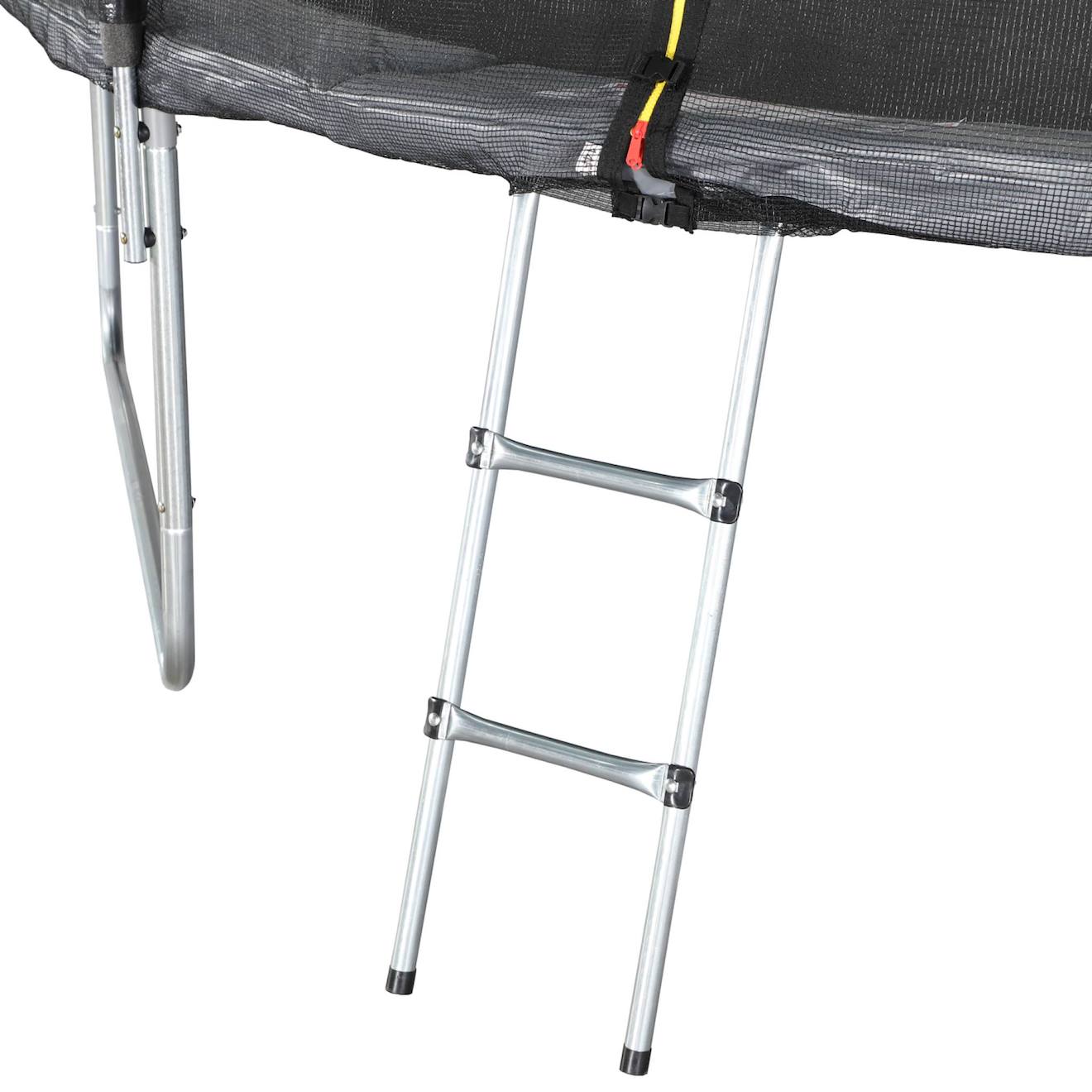 Trampoline 400cm avec pack d'accessoires mercure XXL gris