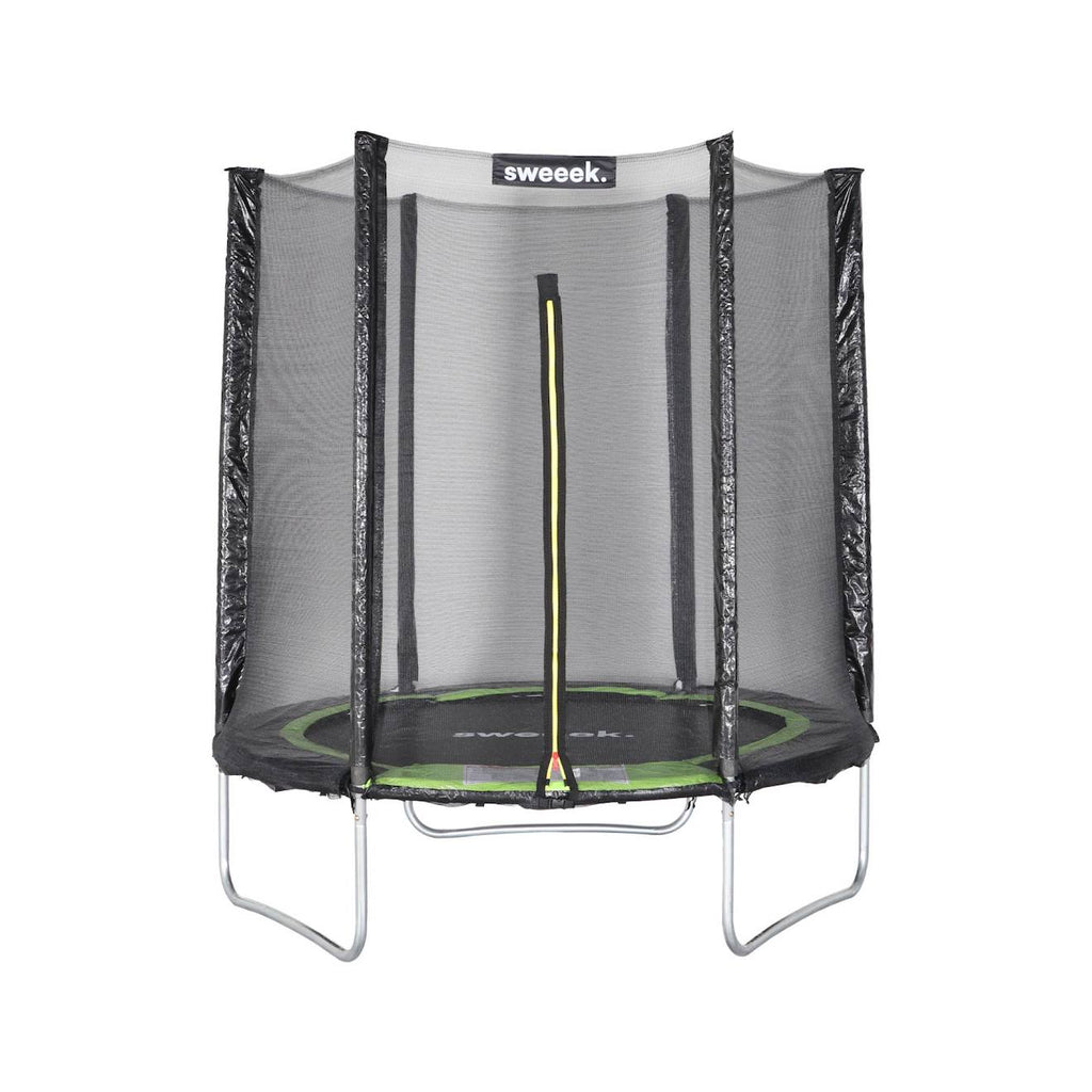 Trampoline ø180cm cassiopée avec filet de protection vert