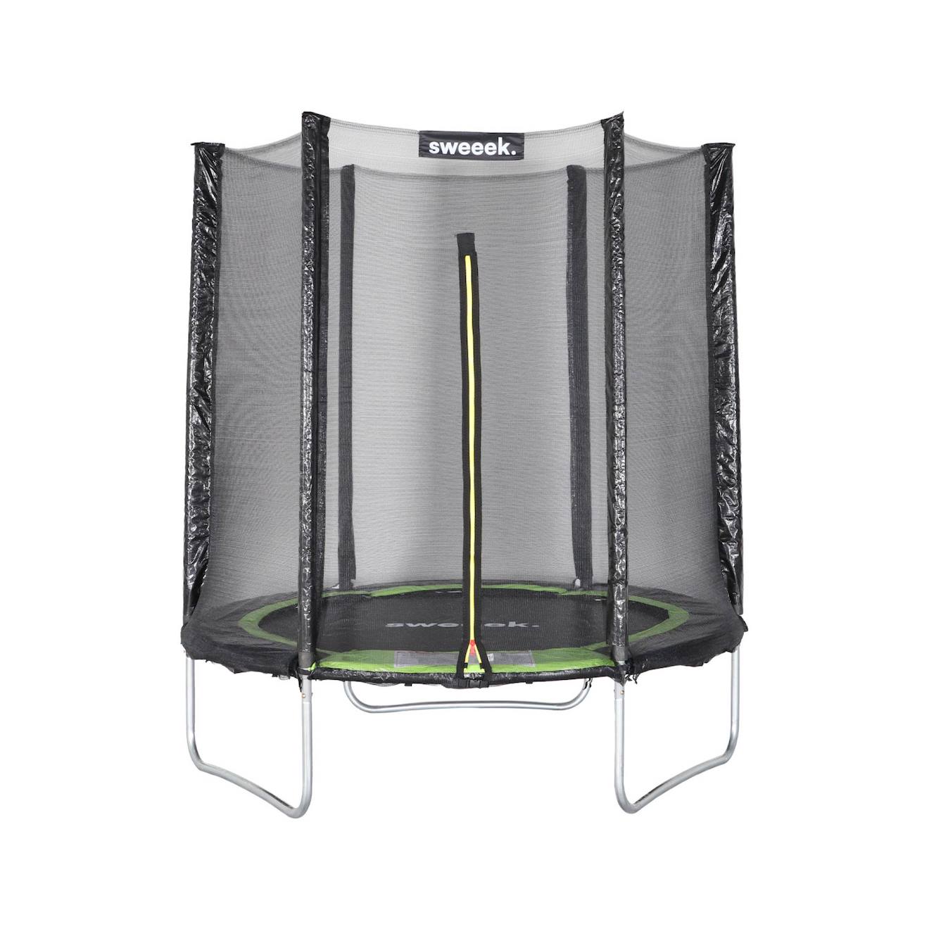 Trampoline ø180cm cassiopée avec filet de protection vert