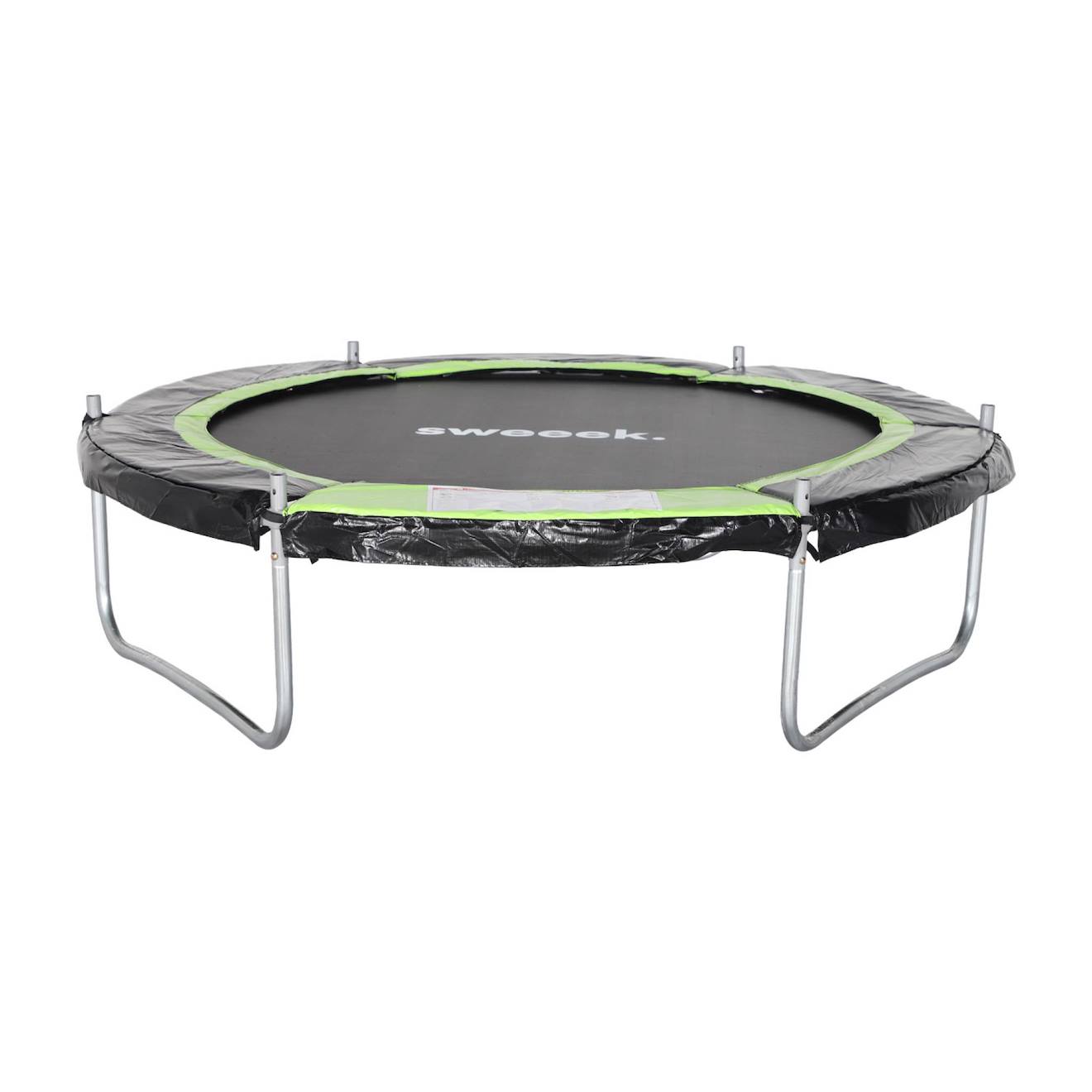 Trampoline ø180cm cassiopée avec filet de protection vert