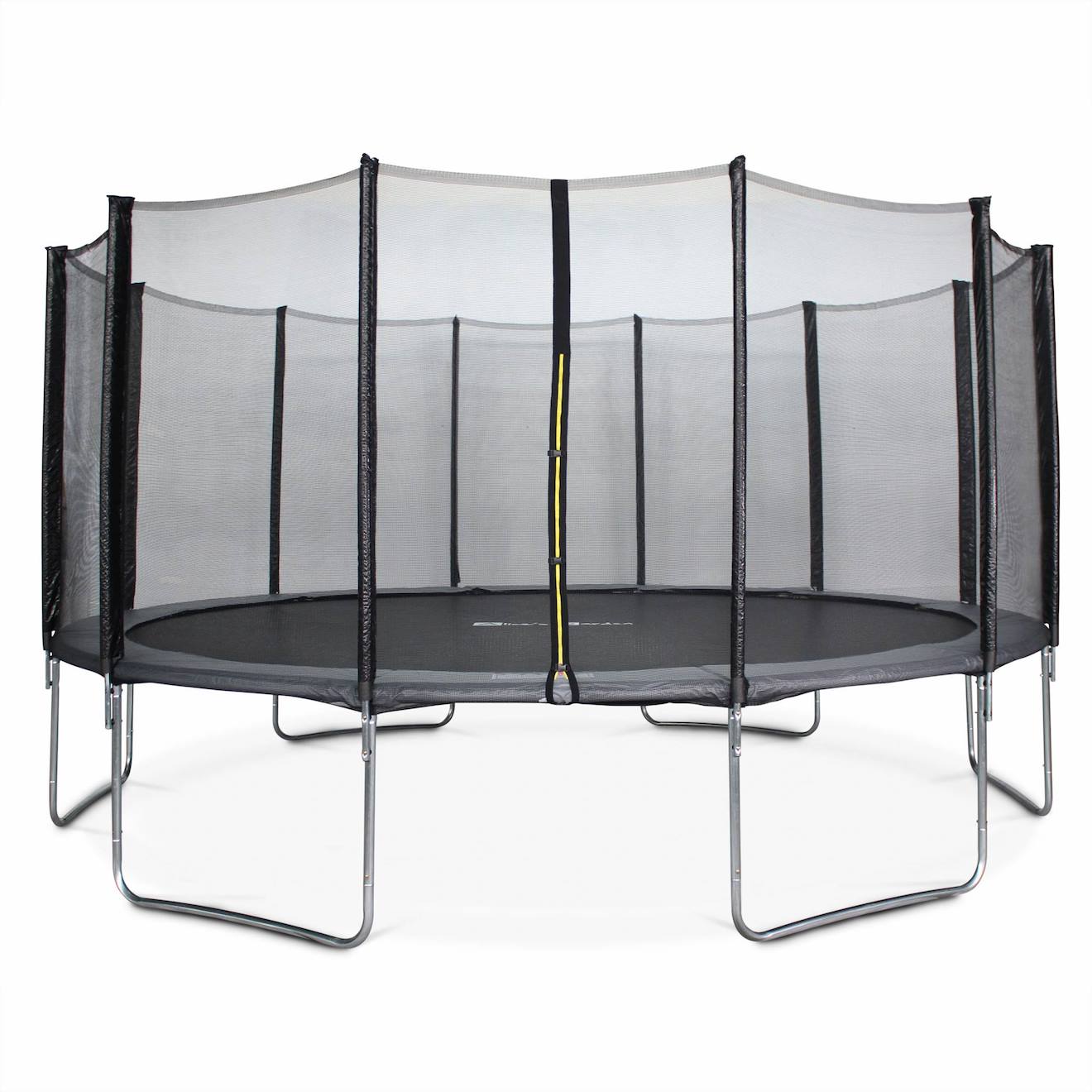 Trampoline ø490cm - jupiter avec son filet de protection gris