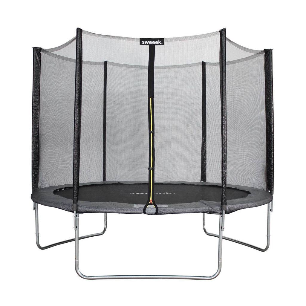 Trampoline rond ø 305cm avec son filet de protection - mars - trampoline de jardin 3m 300 cm qualité pro normes eu gris