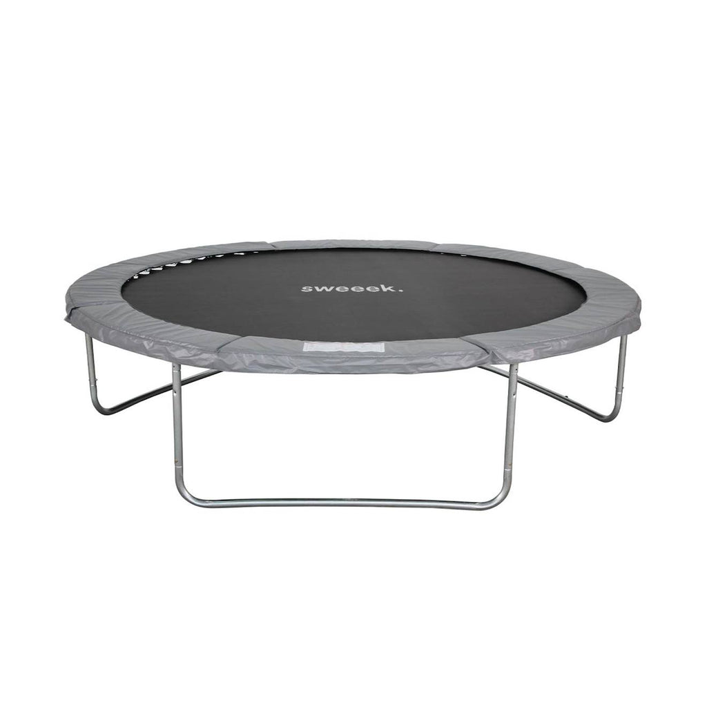 Trampoline rond ø 305cm avec son filet de protection - mars - trampoline de jardin 3m 300 cm qualité pro normes eu gris
