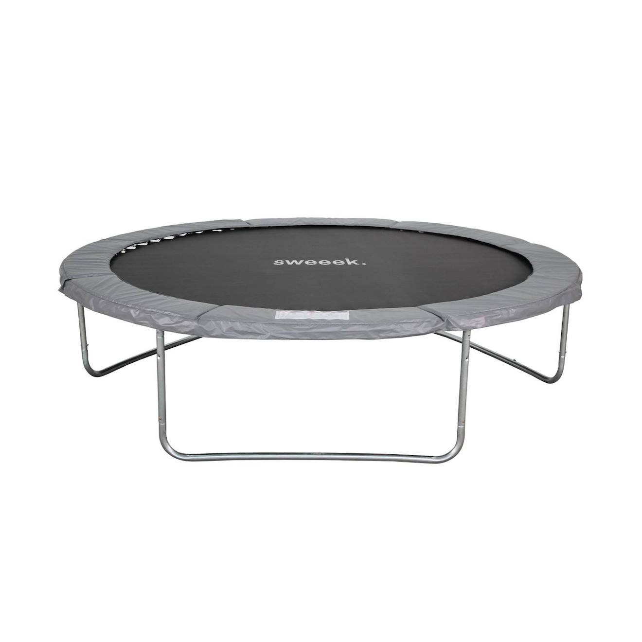 Trampoline rond ø 305cm avec son filet de protection - mars - trampoline de jardin 3m 300 cm qualité pro normes eu gris