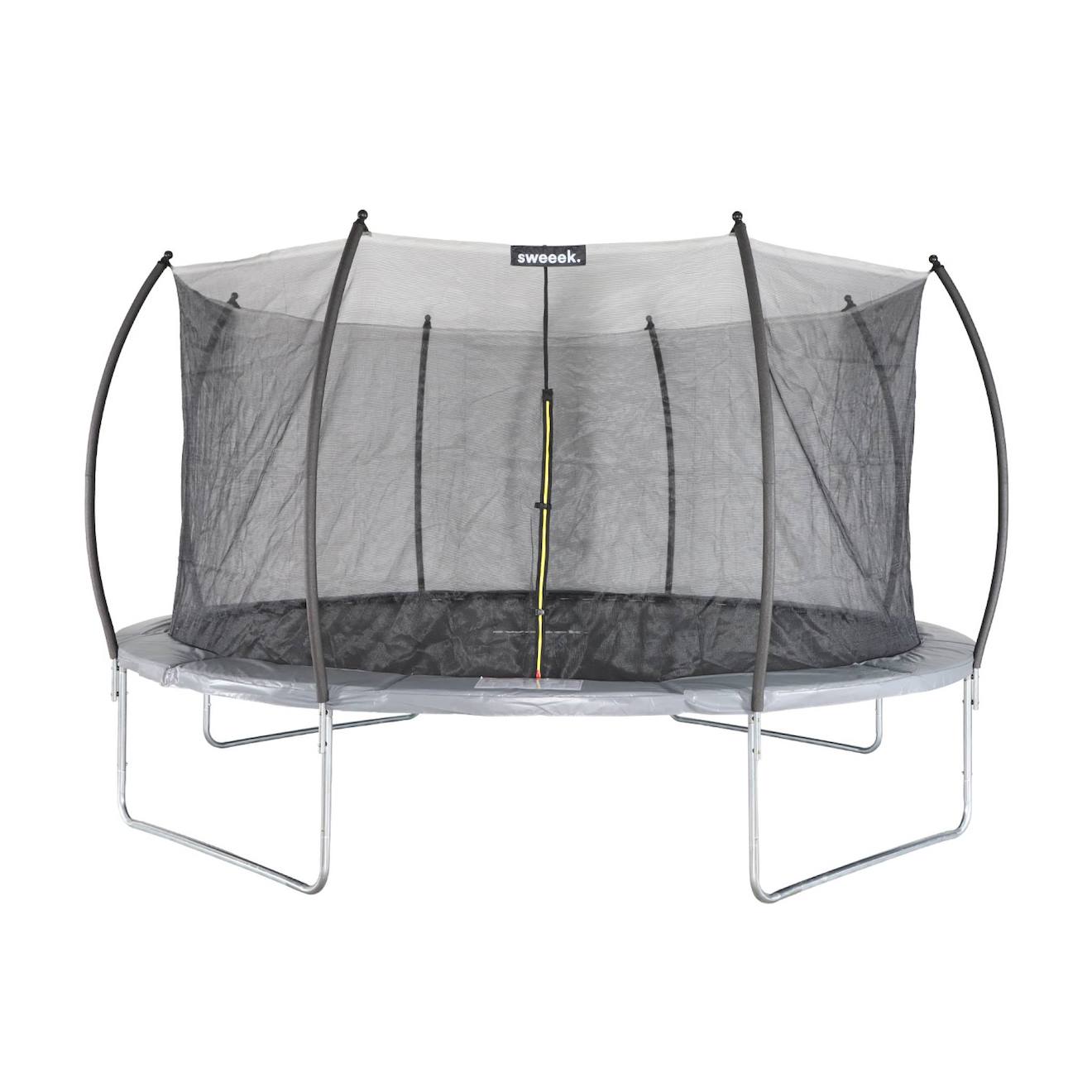 Trampoline rond ø 490cm avec accessoires - jupiter inner XXL 4,90m 490 cm gris