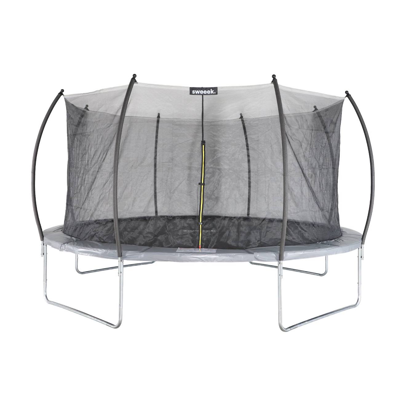 Trampoline rond ø 490cm avec filet de protection intérieur - jupiter inner trampoline 4,90m 490 cm gris