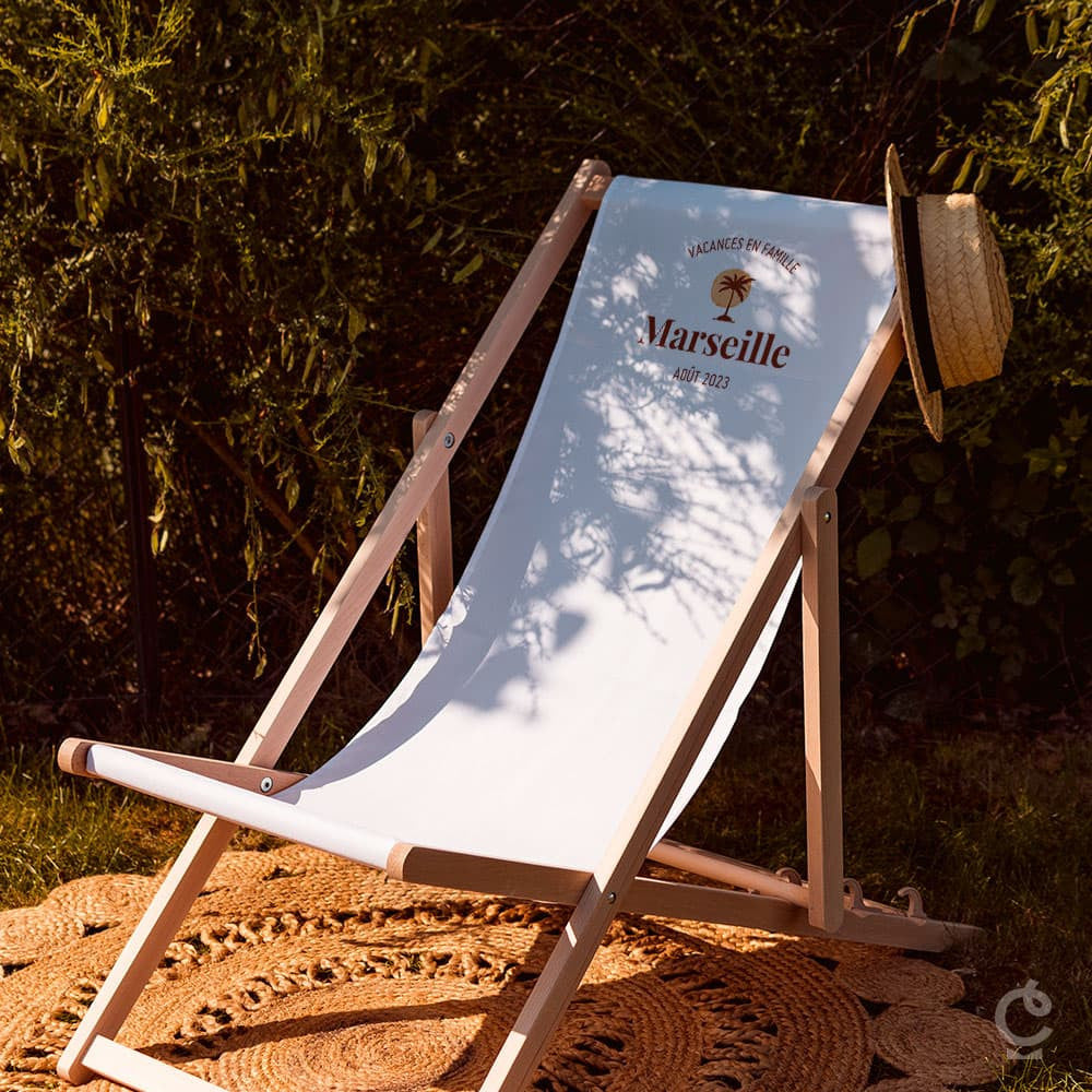 Transat en Bois à Personnaliser - Transat Personnalisé