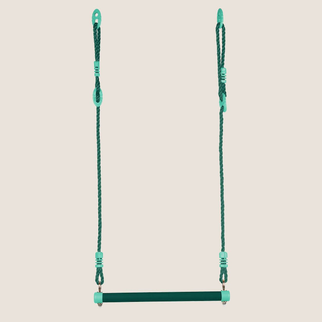 Trapèze métal réglable pour portique bois vert olive