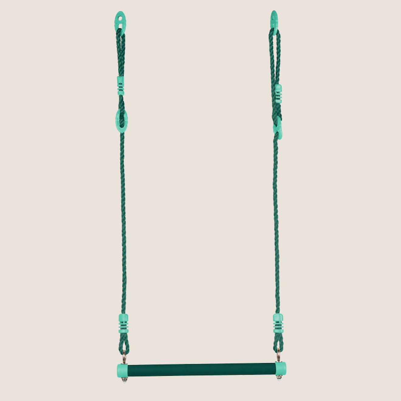 Trapèze métal réglable pour portique bois vert olive