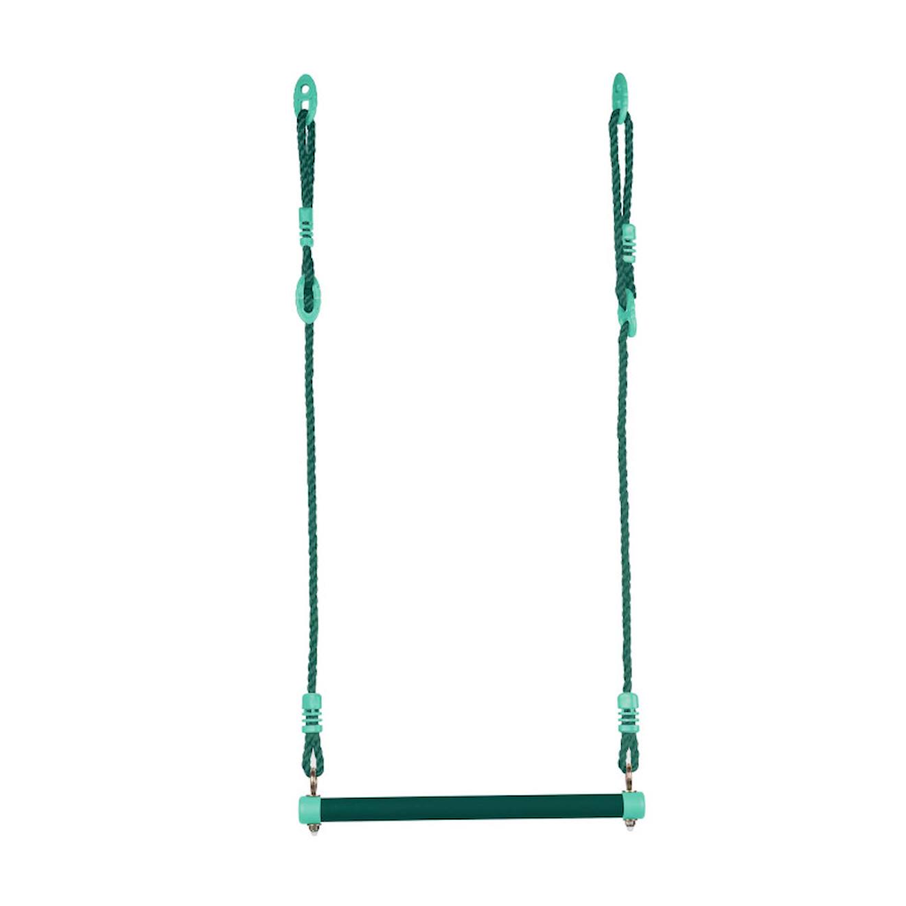 Trapèze métal réglable pour portique bois vert olive