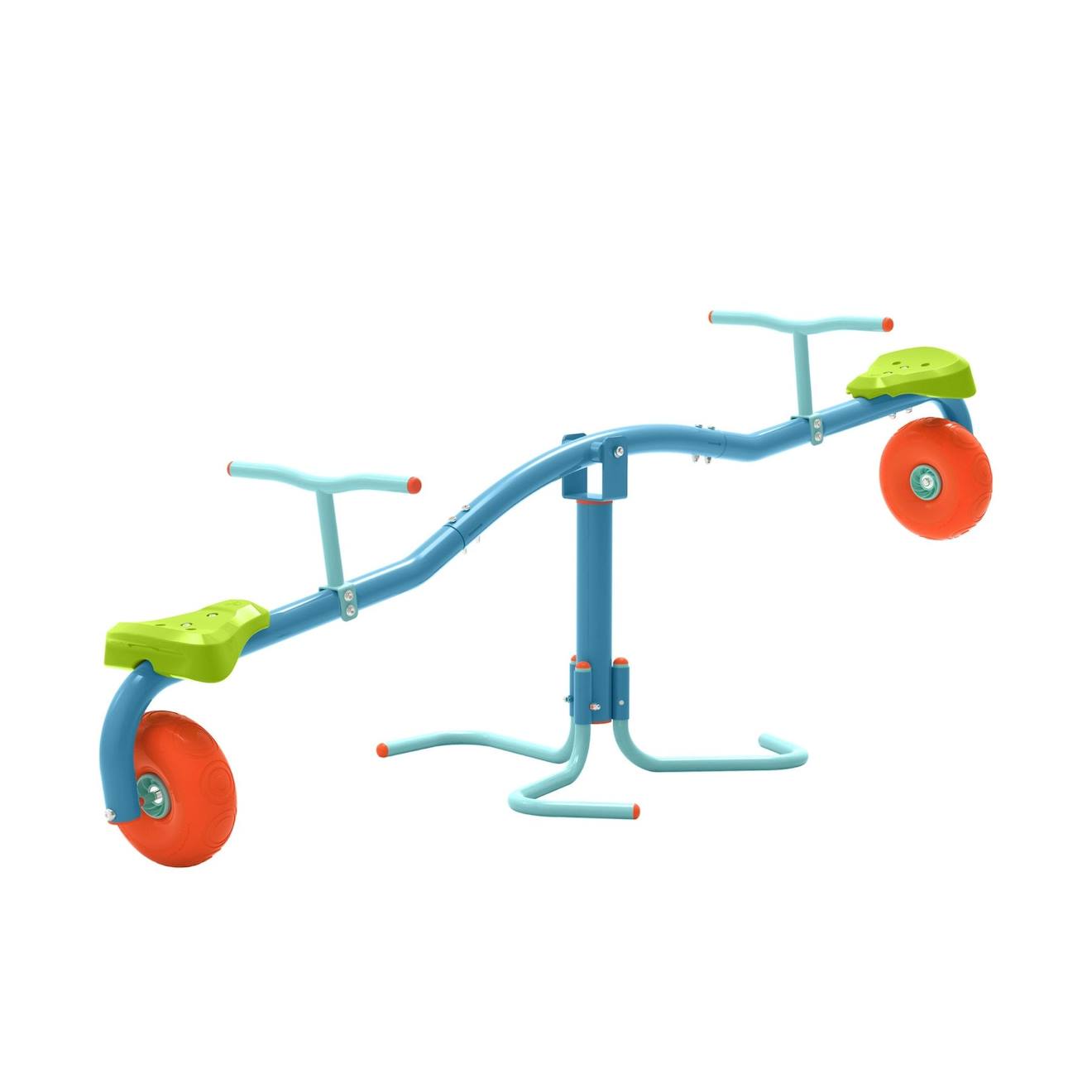 Trébuchet spiro spin cyclone métal bleu - rouge - vert