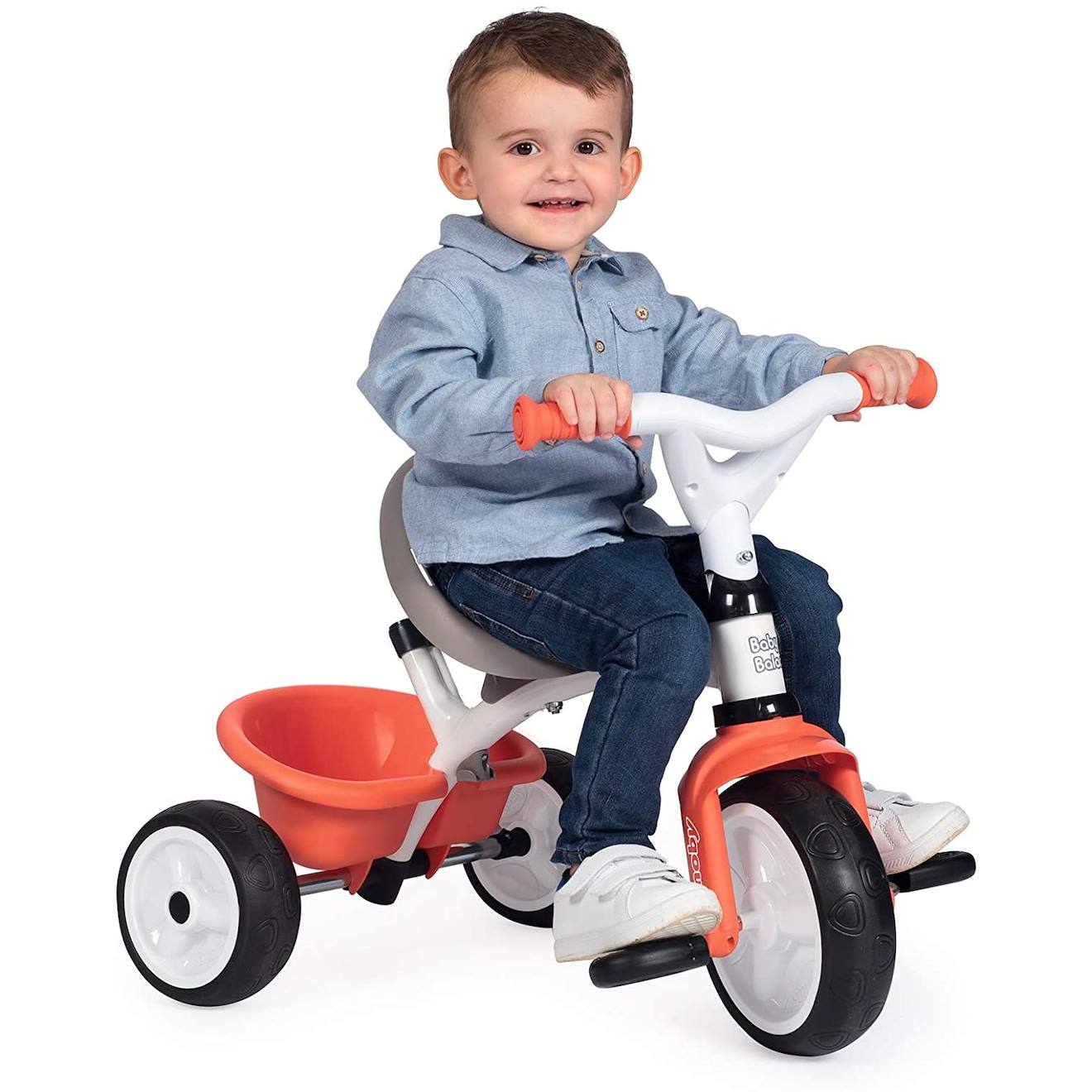 Tricycle baby balade orange et gris