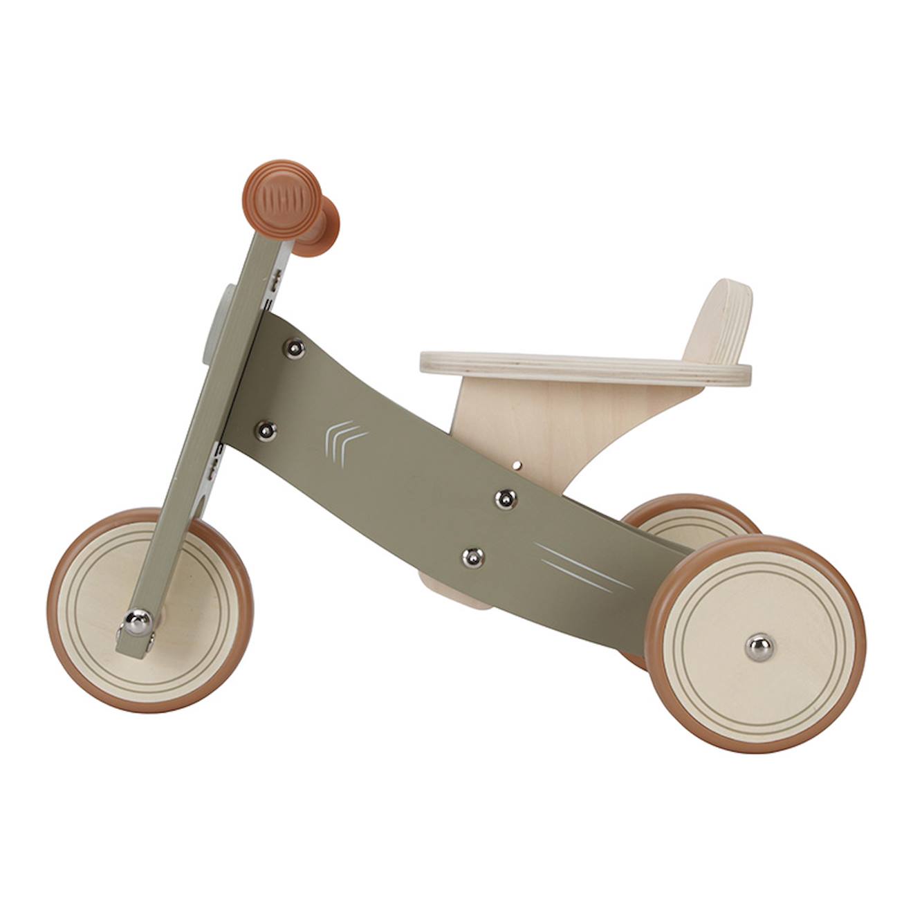 Tricycle en bois vert