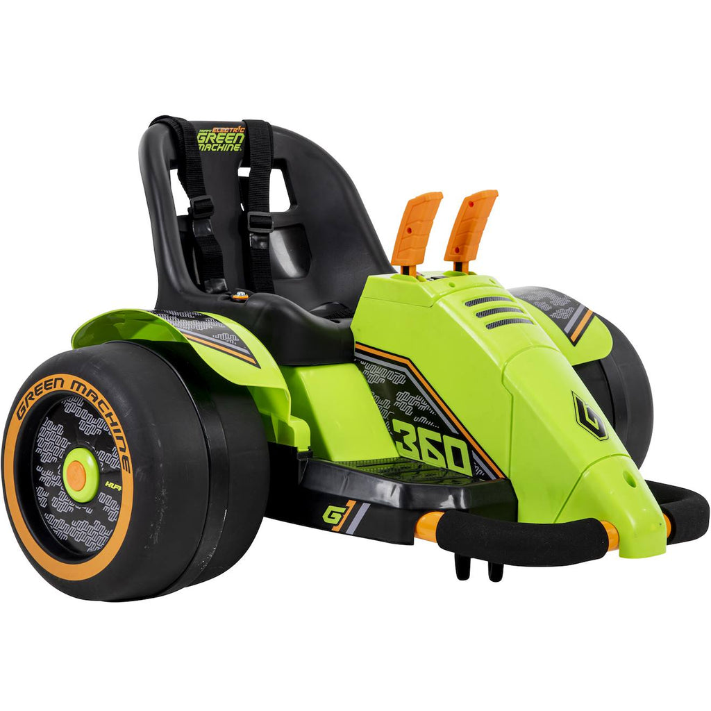Tricycle enfant à piles green machine 360 vert