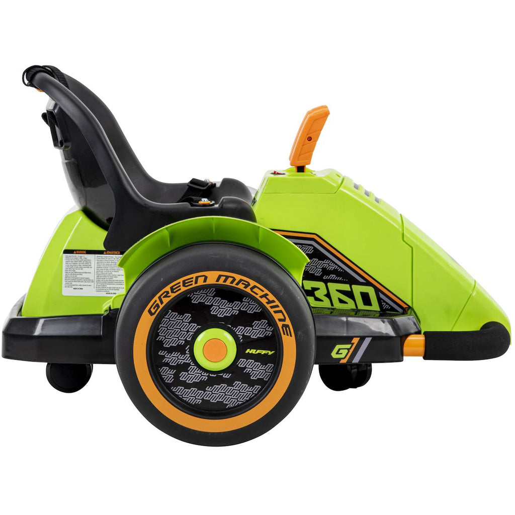 Tricycle enfant à piles green machine 360 vert