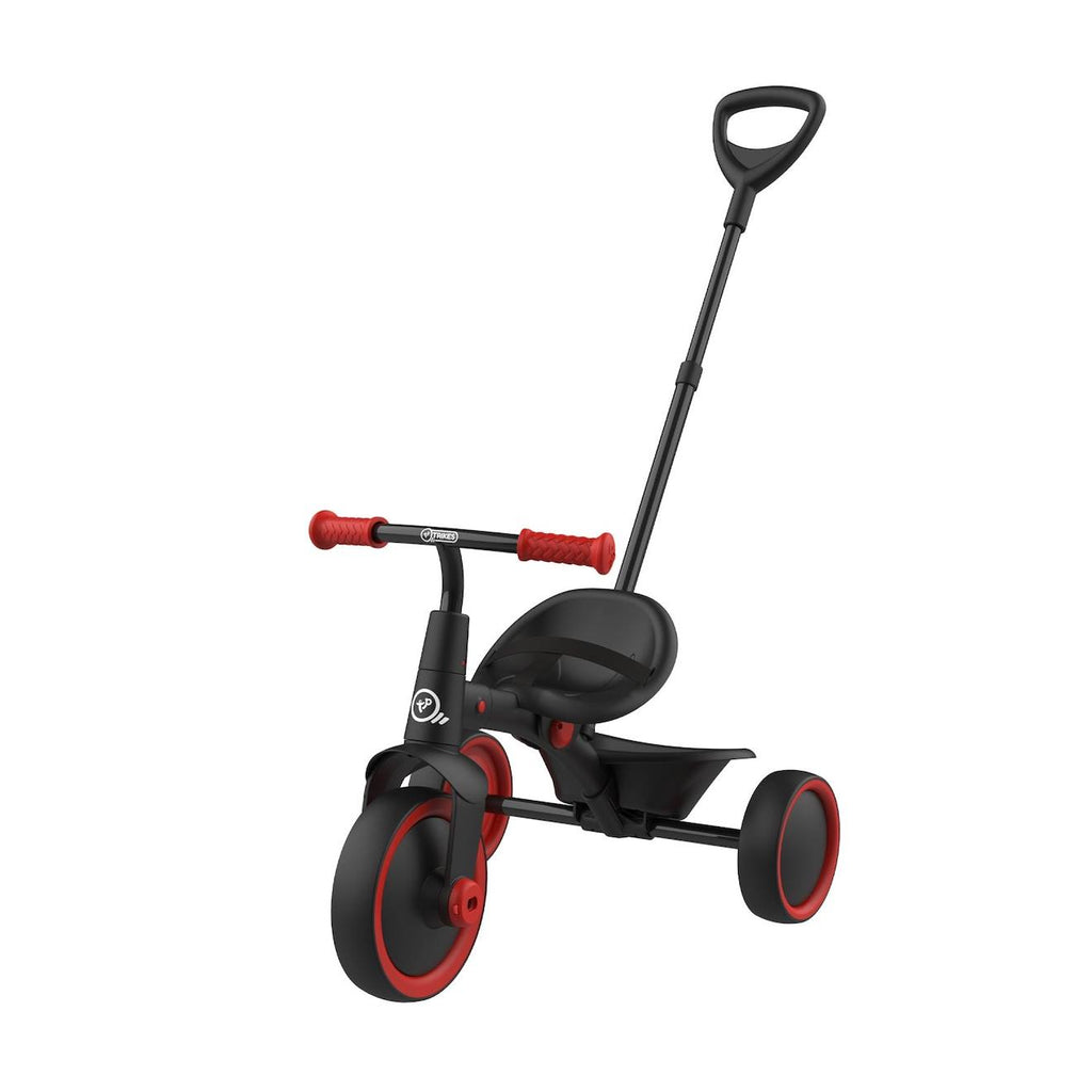 Tricycle enfant évolutif 2 en 1 early fun métal noir - rouge