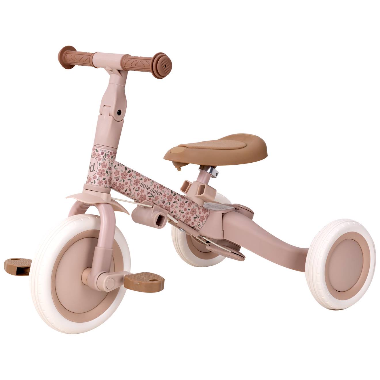 Tricycle évolutif 4 en 1 pour enfant rose