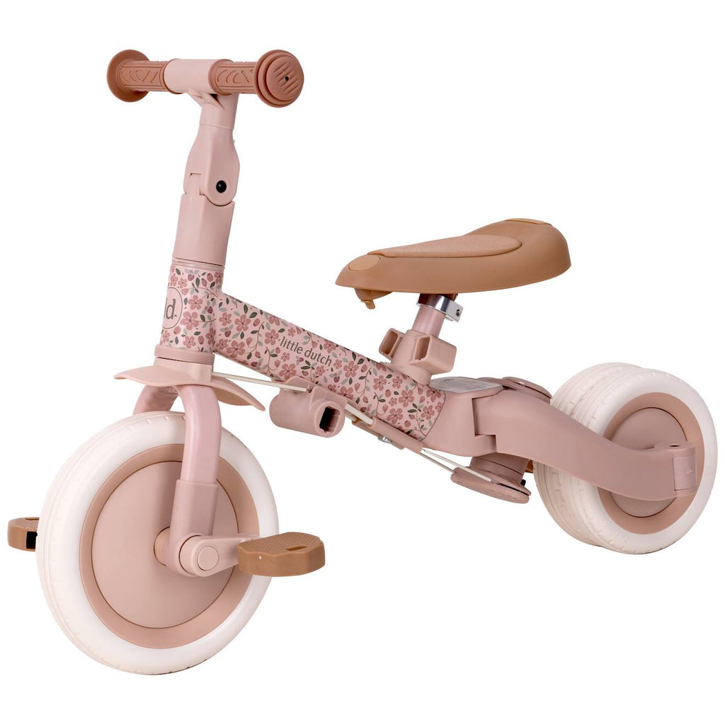 Tricycle évolutif 4 en 1 pour enfant rose