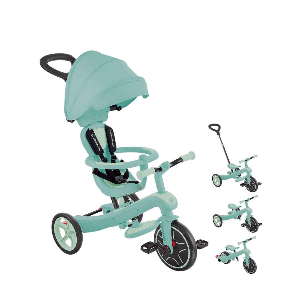 Tricycle évolutif explorer 4 en 1 deluxe eco vert pistache