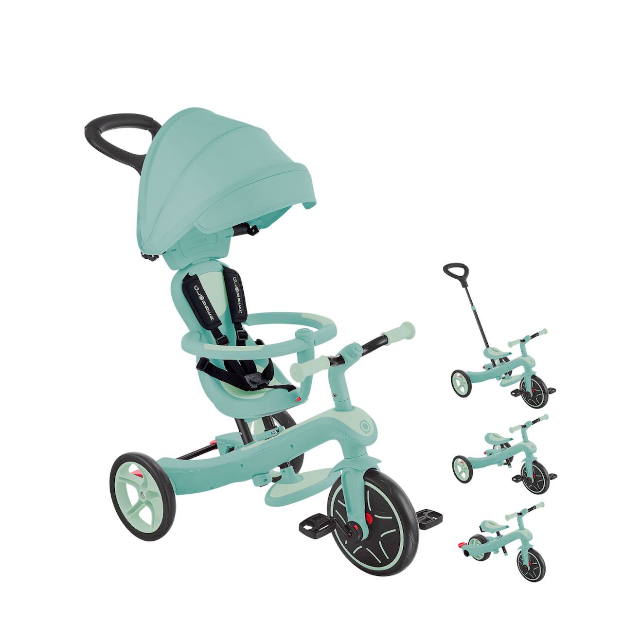 Tricycle évolutif explorer 4 en 1 deluxe eco vert pistache