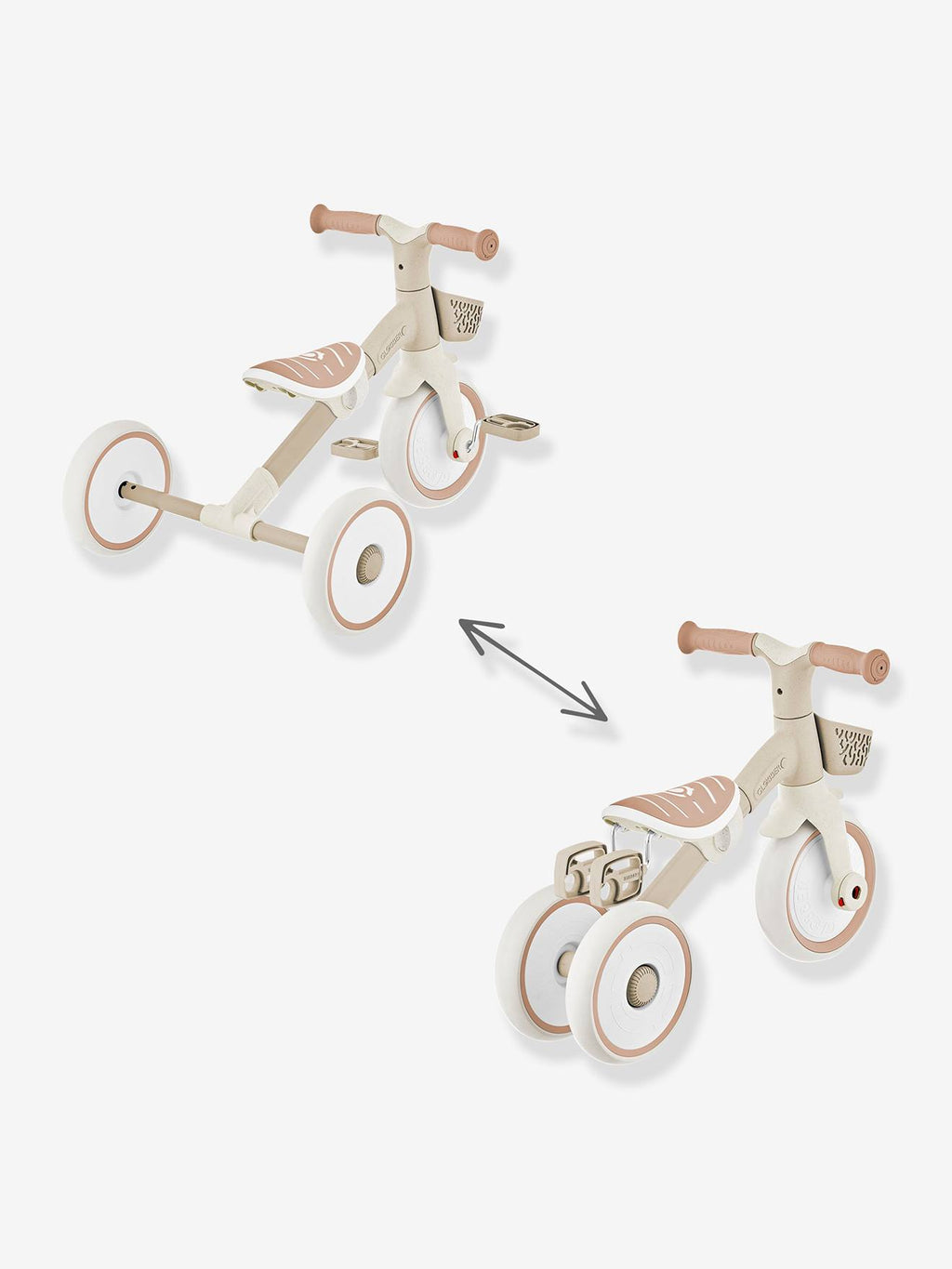Tricycle learning 2-en-1 - taupe