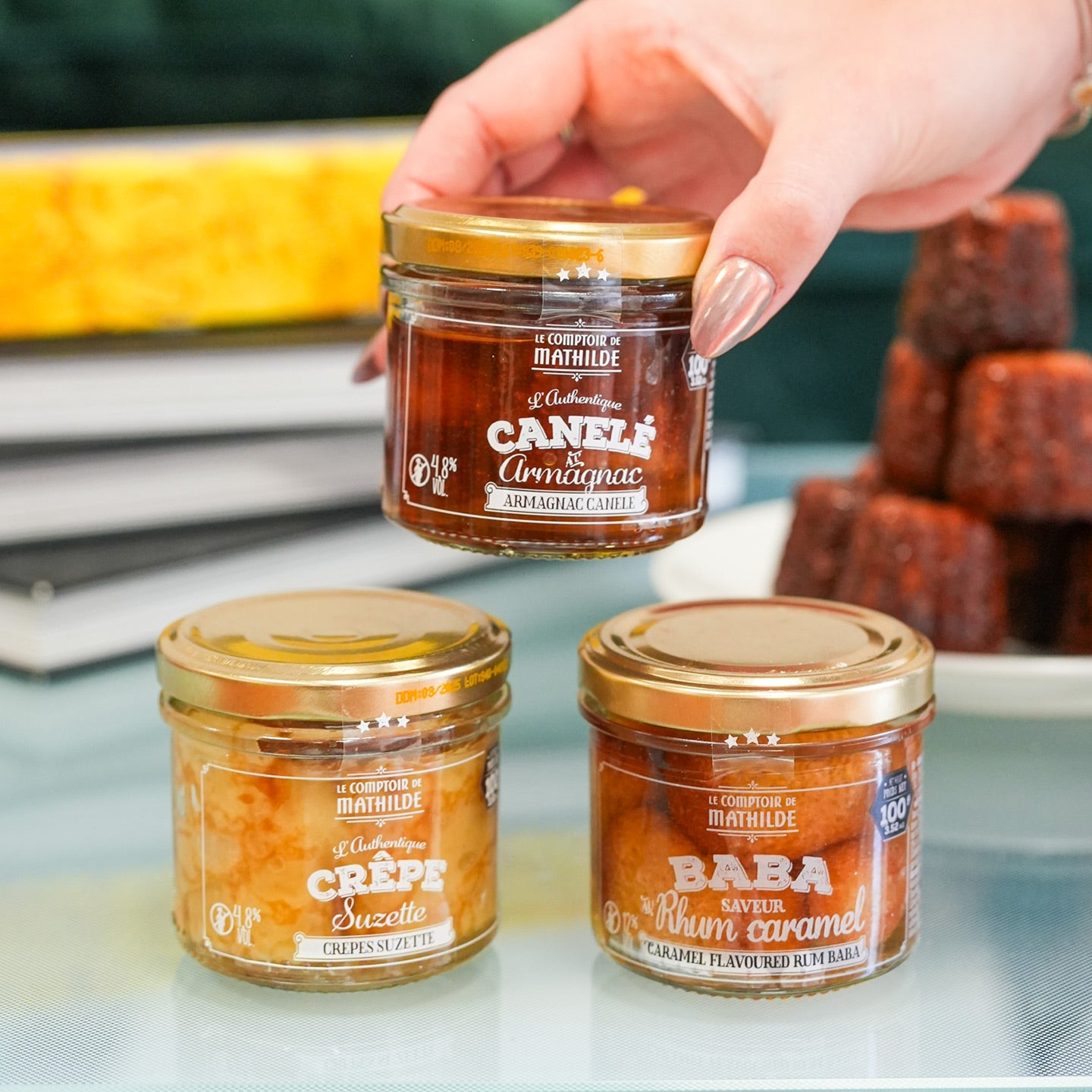 Coffret dessert trois pots gourmands à partager