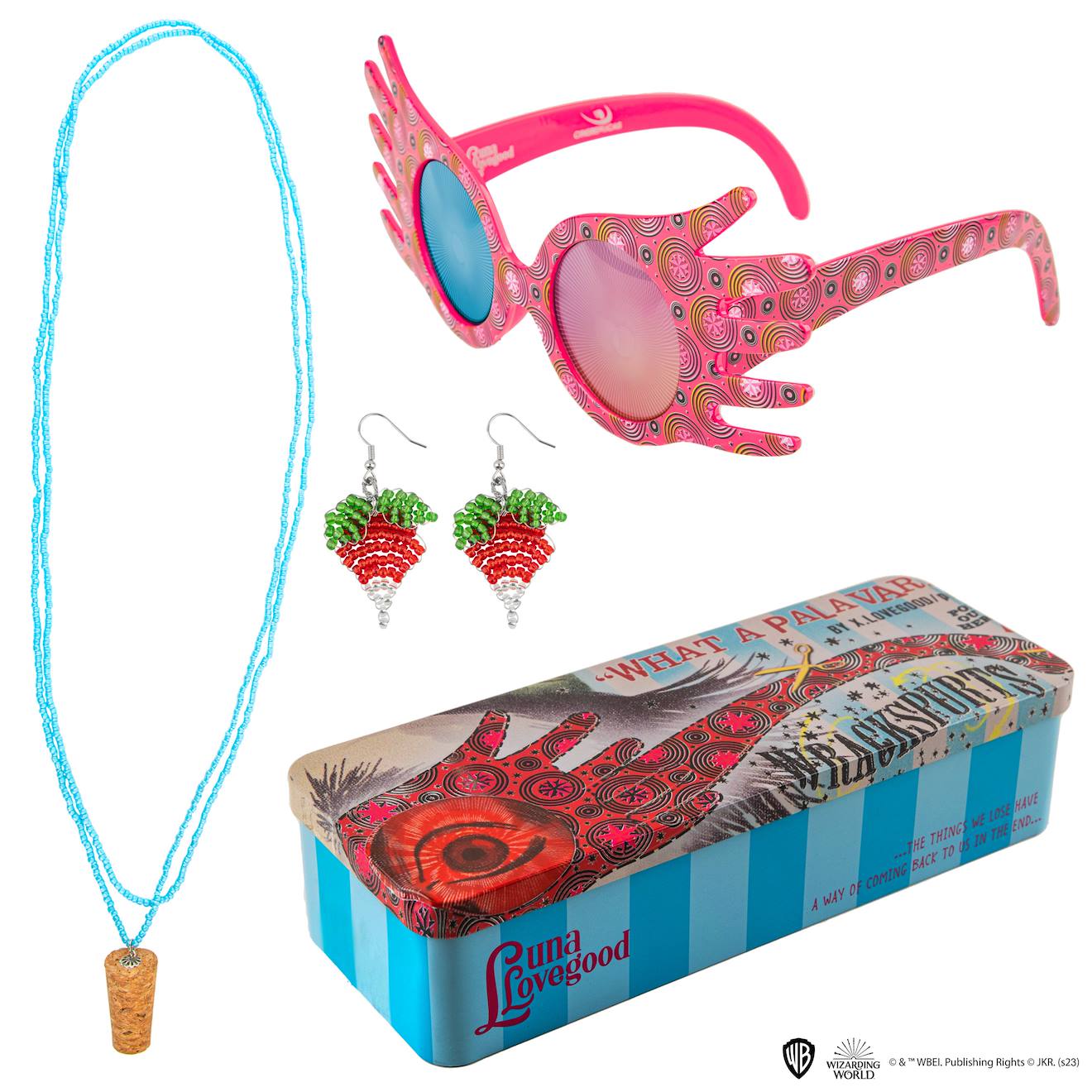 Trio D'accessoires de Luna Lovegood - Harry Potter Rose