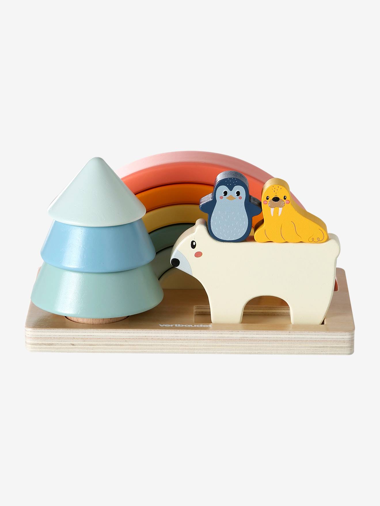 Trio jouets d'éveil en bois FSC bois