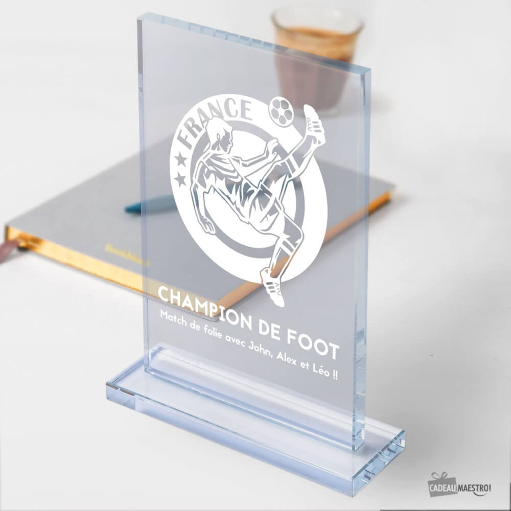 Trophée Champion de Foot à Personnaliser - Trophée Personnalisé
