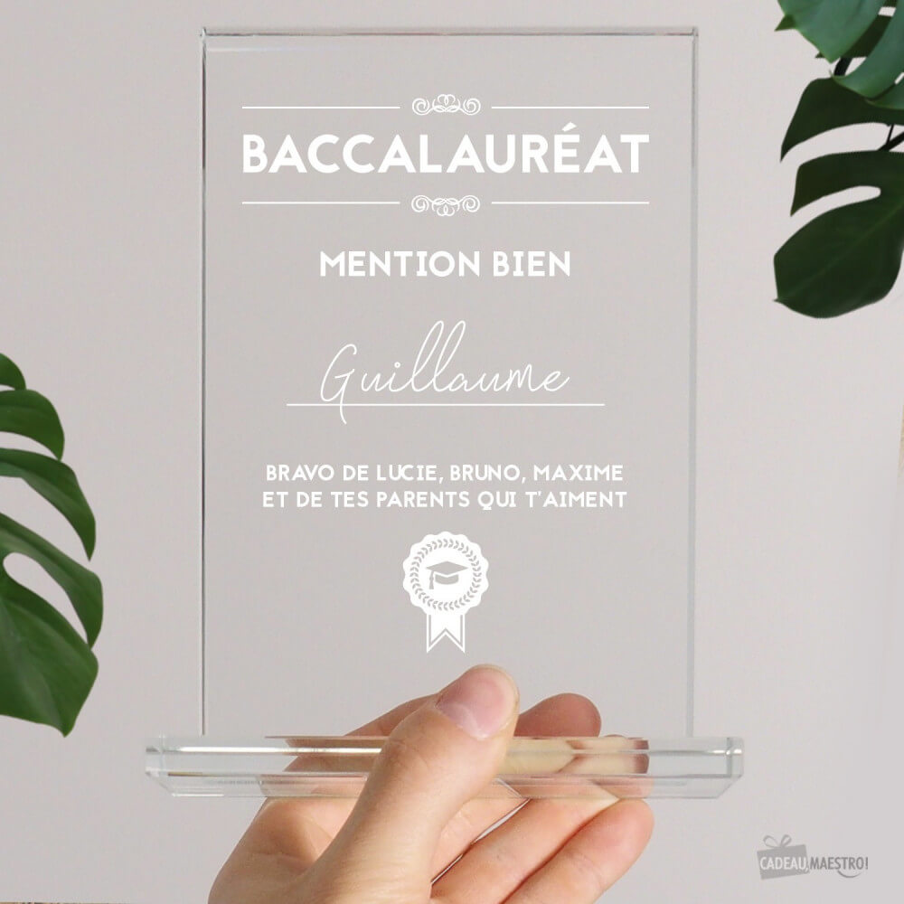 Trophée Diplôme à Personnaliser - Trophée Personnalisé CadoMaestro