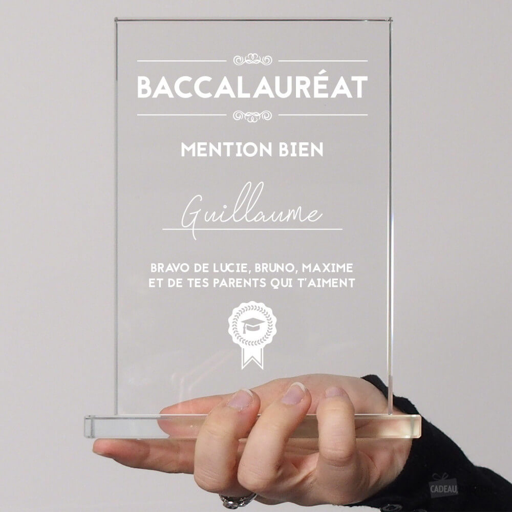 Trophée Diplôme à Personnaliser - Trophée Personnalisé CadoMaestro