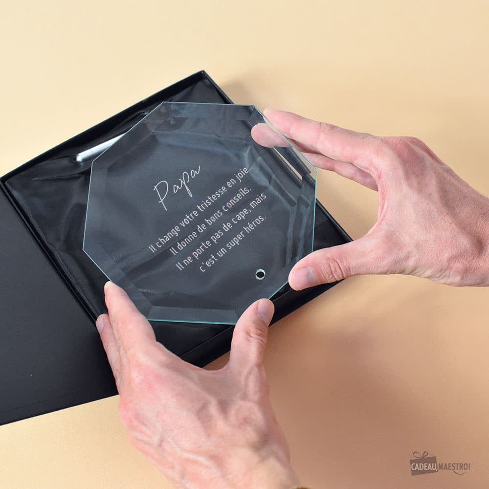 Trophée Octogonal à Personnaliser - Trophée Personnalisé