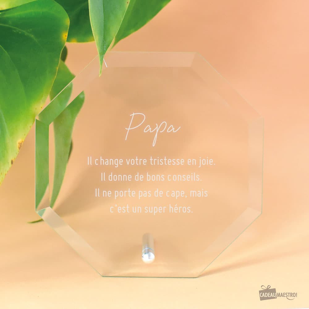 Trophée Octogonal à Personnaliser - Trophée Personnalisé