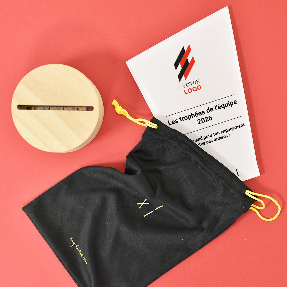 Trophée Lumineux Lixi Logo à Personnaliser - Lampe Personnalisée