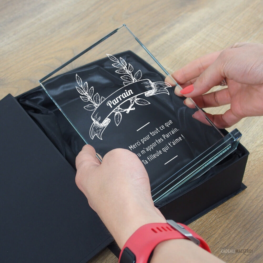 Trophée Meilleur Parrain à Personnaliser - Trophée Personnalisé CadoMaestro