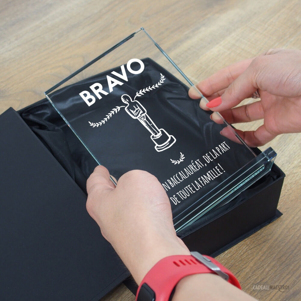 Trophée Réussite à Personnaliser - Trophée Personnalisé CadoMaestro