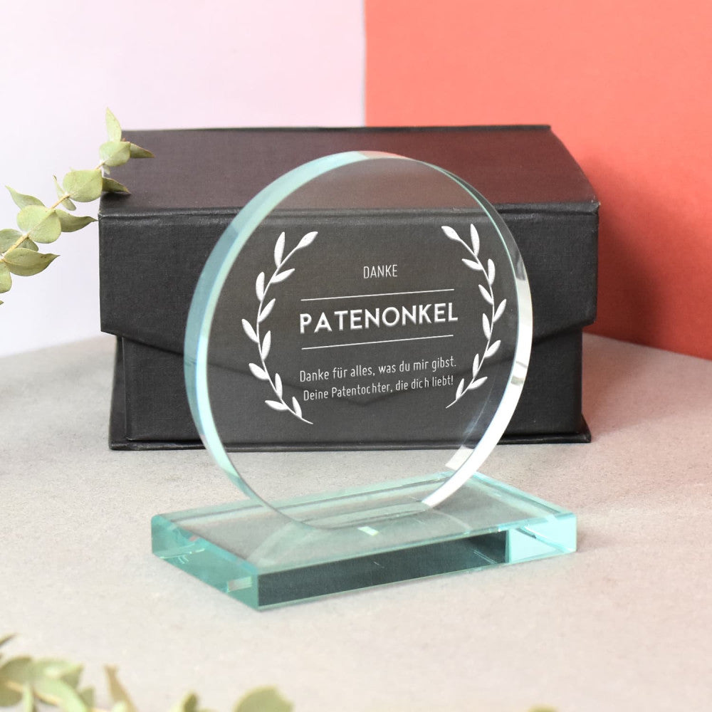 Trophée Rond Merci à Personnaliser - Trophée Personnalisé CadoMaestro