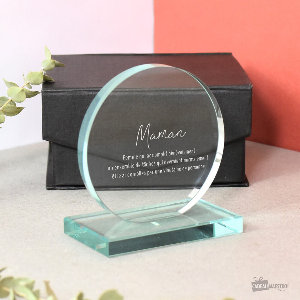 Trophée Rond à Personnaliser - Trophée Personnalisé CadoMaestro