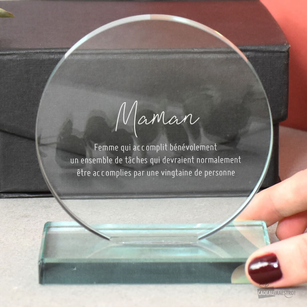 Trophée Rond à Personnaliser - Trophée Personnalisé CadoMaestro
