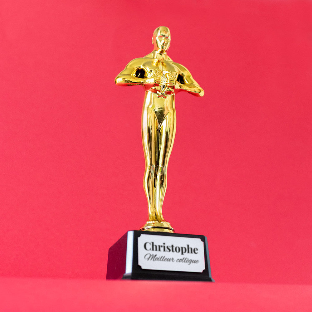 Trophée Statuette Golden Award à Personnaliser - Trophée Personnalisé