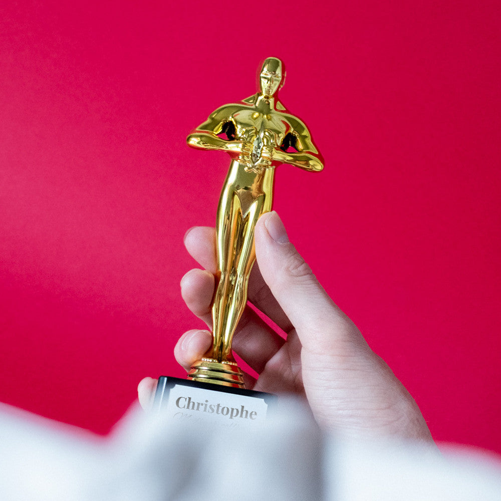 Trophée Statuette Golden Award à Personnaliser - Trophée Personnalisé